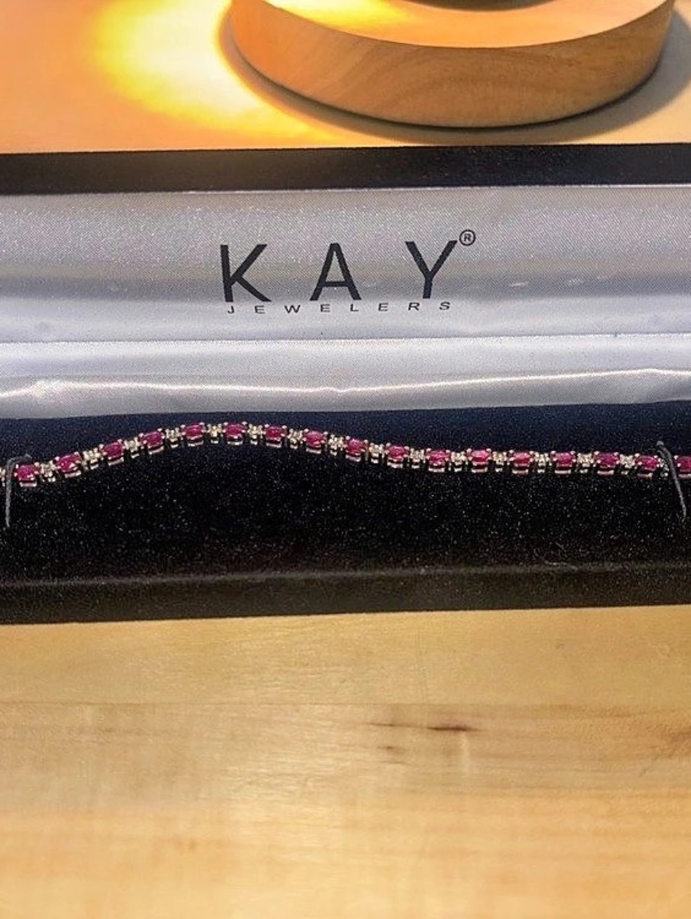 KAY Pink & Silver Bracelet Like New